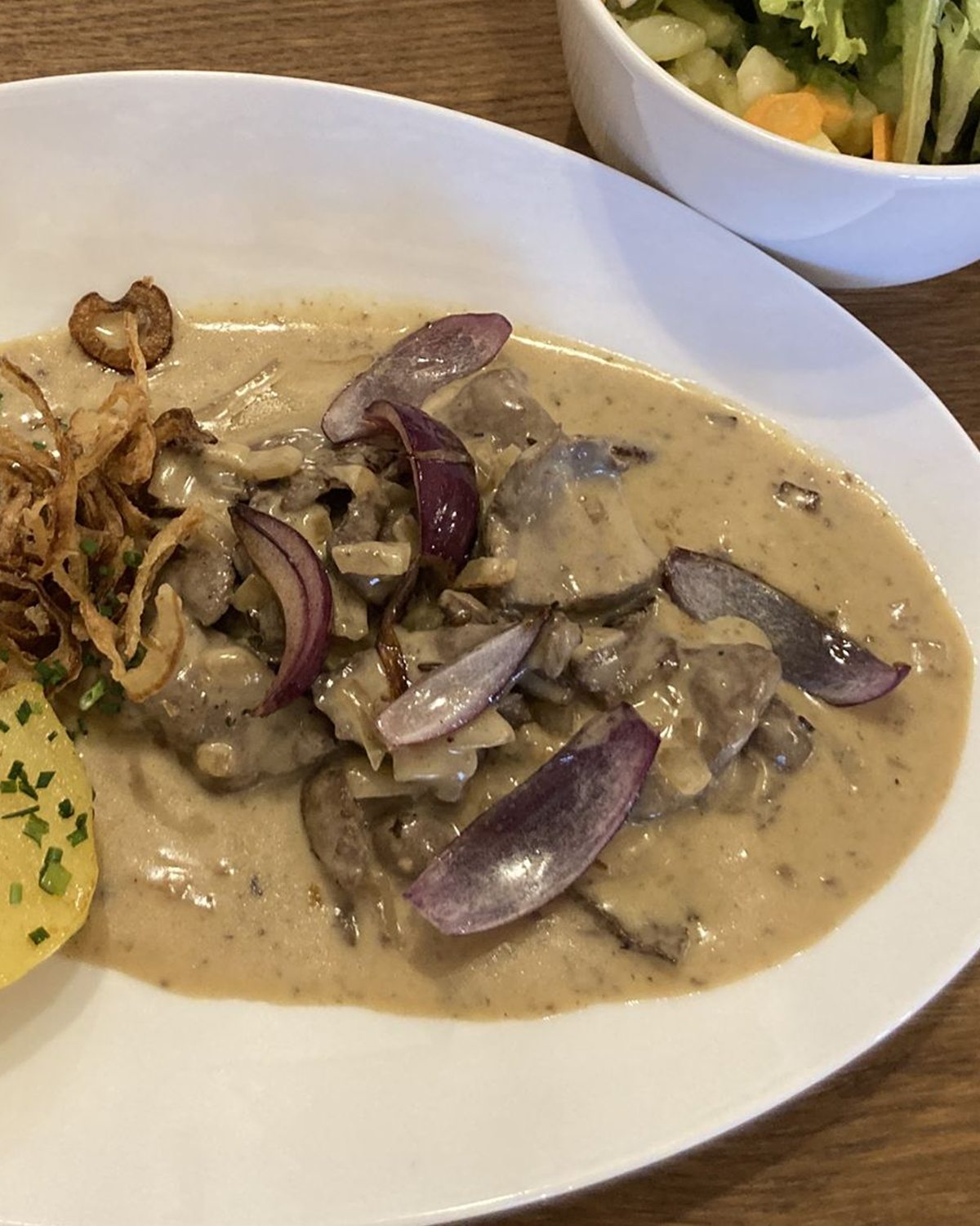 Schwammerlsauce mit Kartoffeln