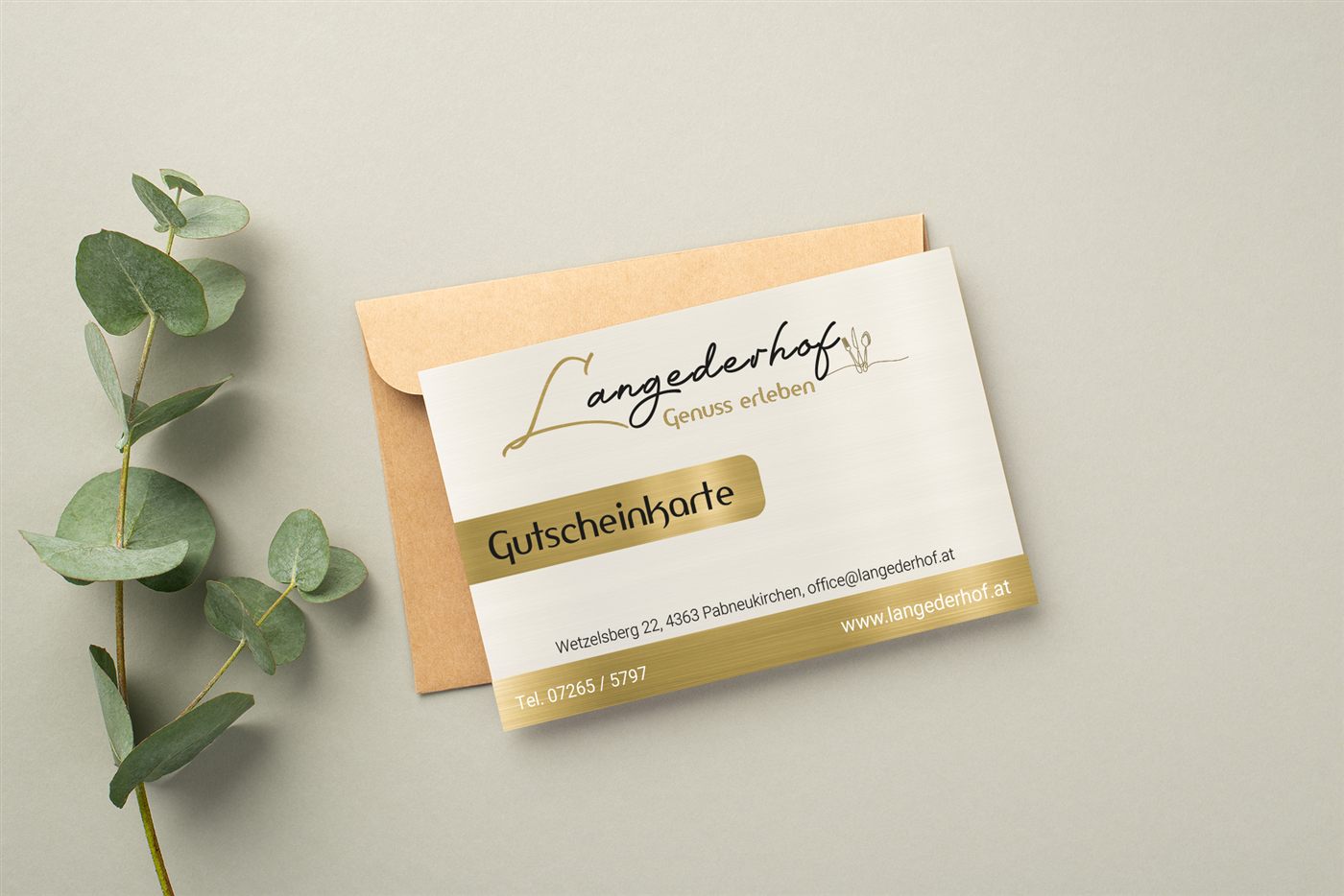 Gutscheinkarte des Langederhof